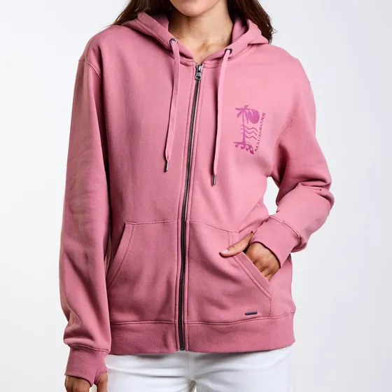 Poleron Fz Rosa Rosado Mujer Maui And Sons
