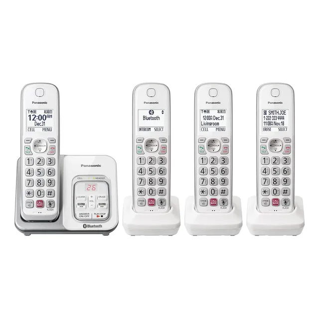 Telefono Panasonic Inalambrico 4 Unidades Dect 6.0