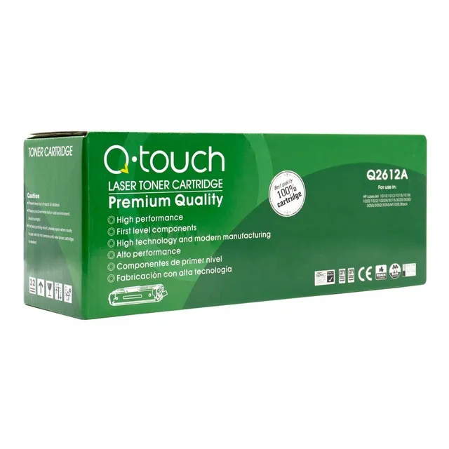 Toner Laser Q-touch Q2612a Negro Compatible Hp Laserjet Pro