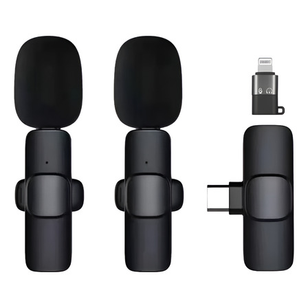 Microfono Inalambrico K9 Usb Tipo C Android iPhone X2 Microfono Inalambrico K9 Usb Tipo C Android iPhone X2