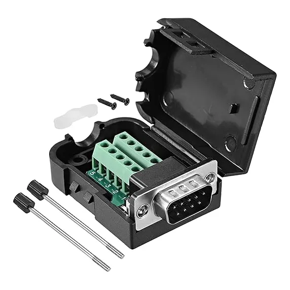 Terminal Macho A Puer Conector Db9 Rs232 Adaptador D-sub