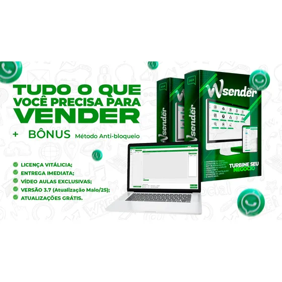 Wasender Multidisparos + Código Fonte + Aulas Vitalicio