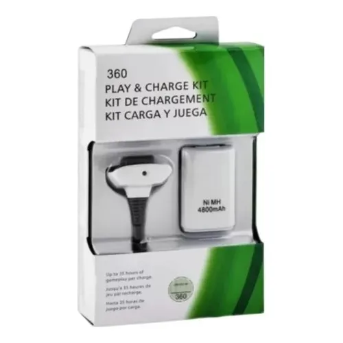 Xbox 360, Cargador + Bateria 4800 Mah Control Xbox 360