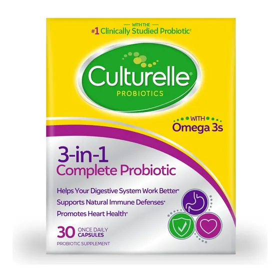 Suplemento Probiótico Culturelle 3 En 1 Complete 30 Cápsulas