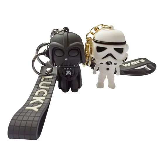 Kit 2 Chaveiro Personagem Darth Vader 3d Disney Emborrachado