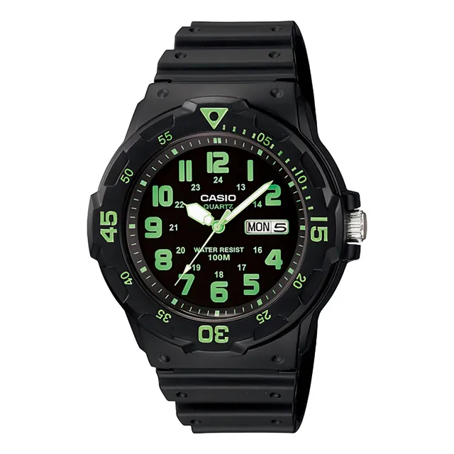Reloj pulsera Casio MRW-200H-1BV con correa de resina color negro