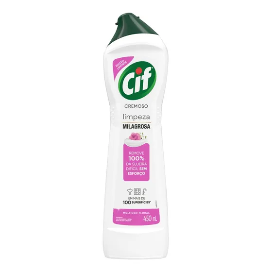 Saponáceo Cremoso Multiuso Floral Cif Squeeze 450ml