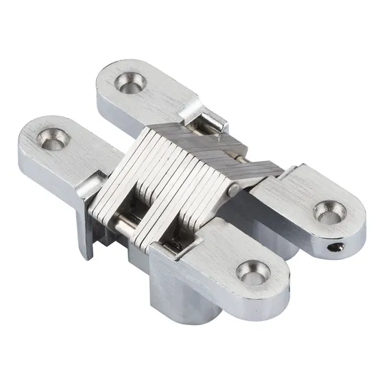 Bisagra Invisible Oculta Para Puerta 25mm Cromo Satín