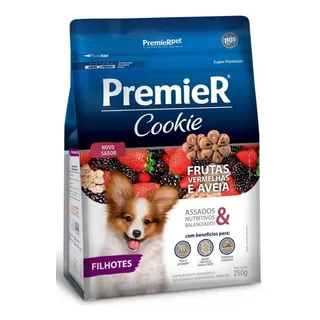 Premier Cookie Caes Filhote Frutas Vermelhas 250g Premier Cookie Caes Filhote Frutas Vermelhas 250g