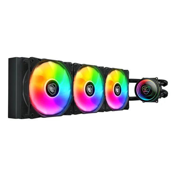 Enfriador De Agua Cougar Gaming Poseidon Elite Argb 360 Led [memórias Ram