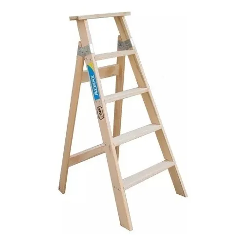 Escalera Familiar De Madera 5 Escalones Alpina - Universo