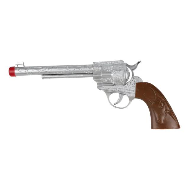Revolver  Juguete Cowboy Pistola  Plateada Vaquero Arma