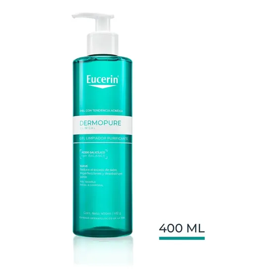 EUCERIN Gel Limpiador Facial DermoPure Clinical 400ml