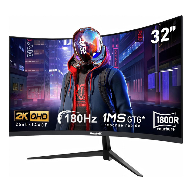 32'' Monitor Curvo De Com Resposta Rápida Hd De 2k 180hz 32'' Monitor Curvo De Com Resposta Rápida Hd De 2k 180hz
