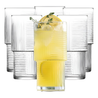 6 Copos Vidro Transparente EmpilhĂĄvel Suco ChĂĄ Ăgua Drink 6 Copos Vidro Transparente EmpilhĂĄvel Suco ChĂĄ Ăgua Drink