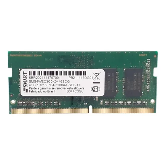 Memoria De Notebook Smart 4gb Ddr4 Pc4-3200aa-sc011 Original