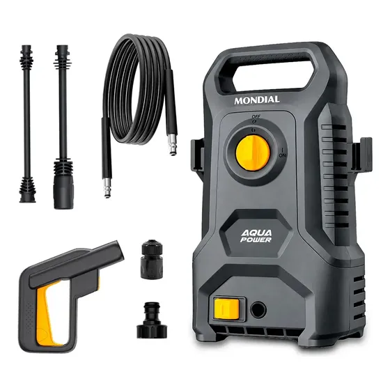 Lavadora De Alta Pressão Aqua Power Mondial Preto 1400w Lap-04-gy