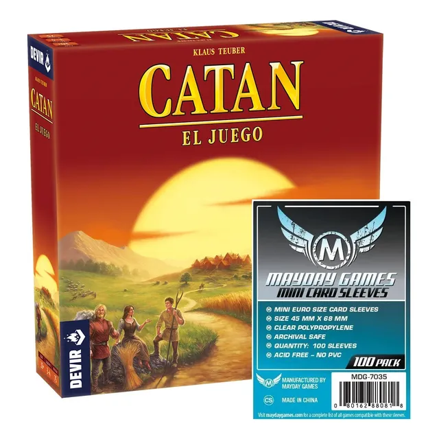 Catan Juego De Mesa Más 120 Fundas Mayday Estandar