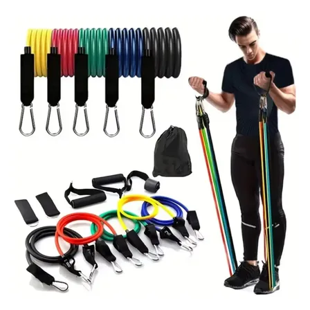Kit De Bandas Elasticas Pilates Entrenamiento Gym Fitness Veoquiero Ne