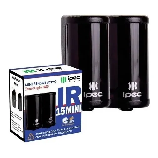 Sensor De Barreira Feixe Simples Ir15 Mini Ipec