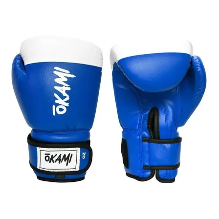 Guante Box Okami Profesional Azul Blanco
