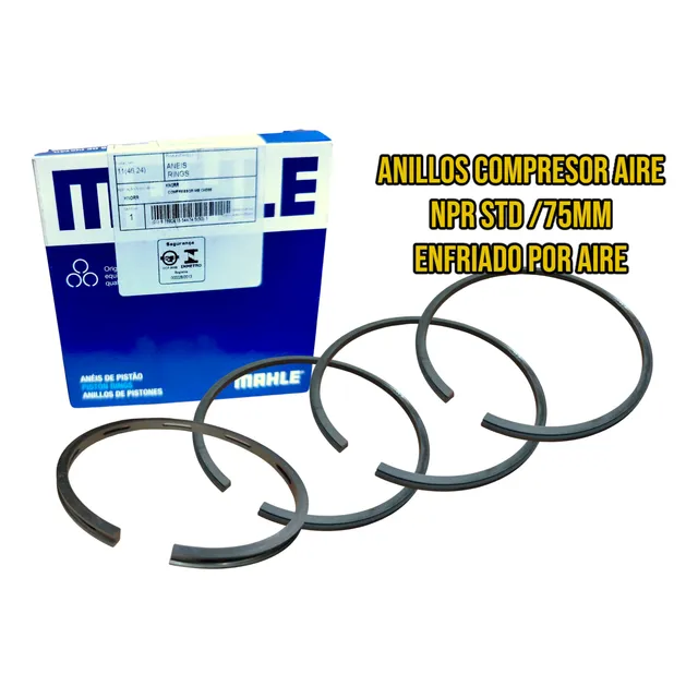 Juego Anillos Compresor Aire Std 75mm Enfriado Por Aire