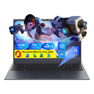 Laptop Coolby Intel Celeron N95 4 Núcleos 12gb Ram 1000gb Ssd Gamer 15,6' 1920x1080px Notebook Teclado Español Color Gris Laptop Coolby Intel Celeron N95 4 Núcleos 12gb Ram 1000gb Ssd Gamer 15,6' 1920x1080px Notebook Teclado Español Color Gris