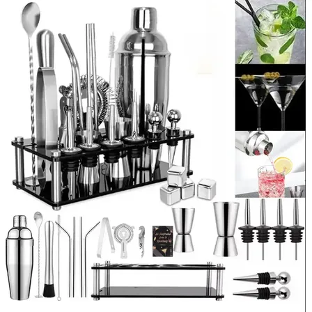 Kit Profissional Coquetel Shaker 23 Peças 750ml Shaker THAI