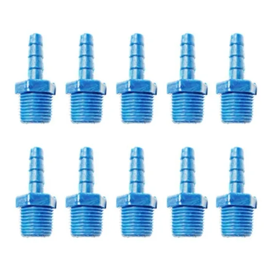 10 Conectores Rosca Macho 3/8 Npt X Espiga De 1/4 º