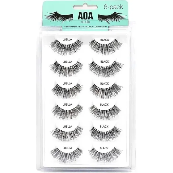 Pack De 6 Pestañas Postizas Natural Lashes Aoa