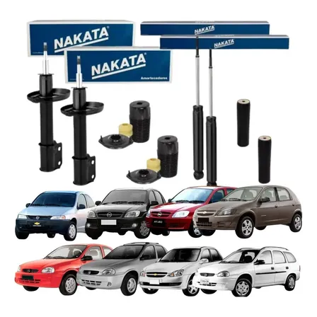 Kit Amortecedor Dianteiro Traseiro Nakata Corsa Celta Prisma