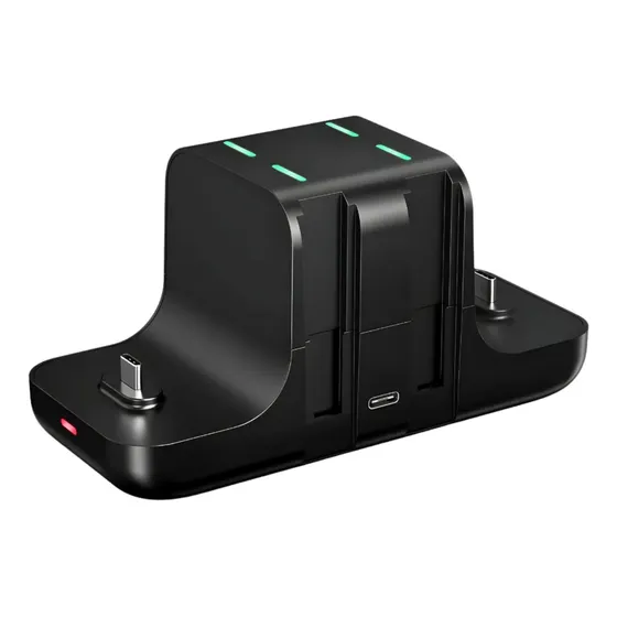 Carregador 2 Controles Nintendo Switch 6 Em 1 Premium