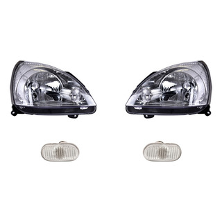 Paquete De 2 Faros Y 2 Cuartos Platina 2002/2010 Depo Paquete De 2 Faros Y 2 Cuartos Platina 2002/2010 Depo
