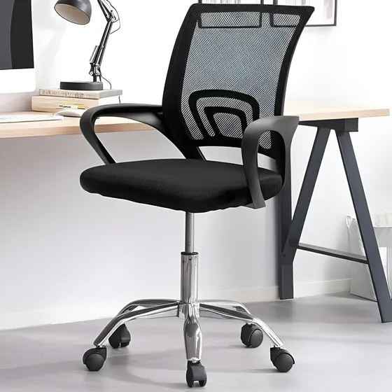 Silla Oficina Ergonómica Gamer Negro Reclinable Ruedas Apoyo Lumbar | Cuotas sin interés
