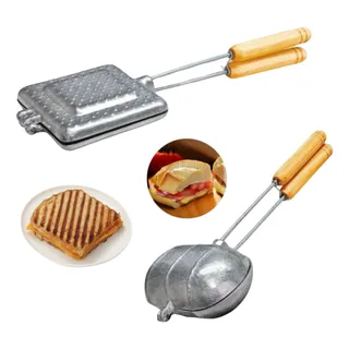 Kit 2 Sanduicheiras De FogĂŁo Para PĂŁo FrancĂȘs E PĂŁo De Forma Kit 2 Sanduicheiras De FogĂŁo Para PĂŁo FrancĂȘs E PĂŁo De Forma