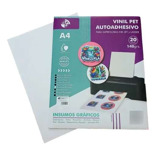 Vinil Pet Tamaño A4 Resma De 20 Hojas