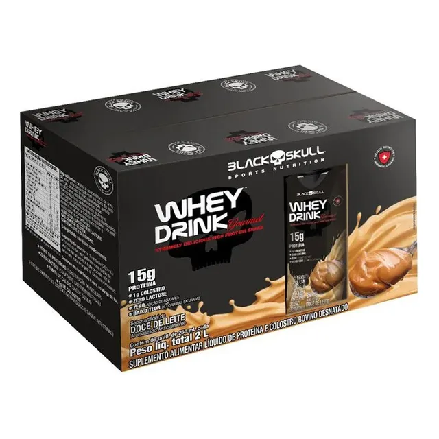 Whey Drink Gourmet 250ml Pack 8 Unid.  - Black Skull