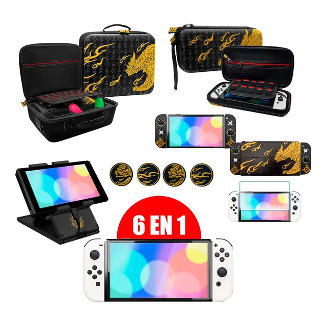 Superkit  M Hunter Para: Nintendo Switch Oled 6 En 1