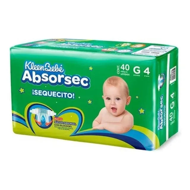 Pañales KleenBebé Absorsec unisex G Etapa 4