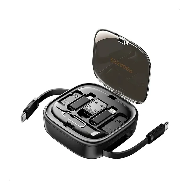 Adaptador Caja Almacenamiento Essager 60w Usb A Tipo C Micro