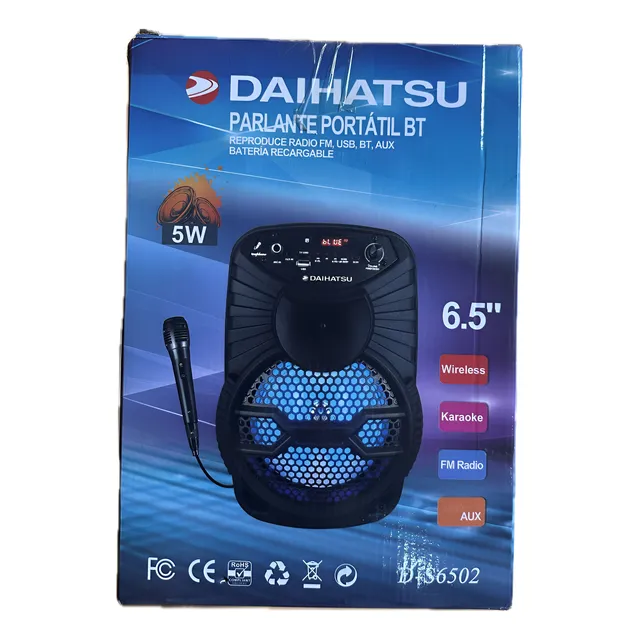 Parlante Portátil Daihatsu Con Microfono D-s6502