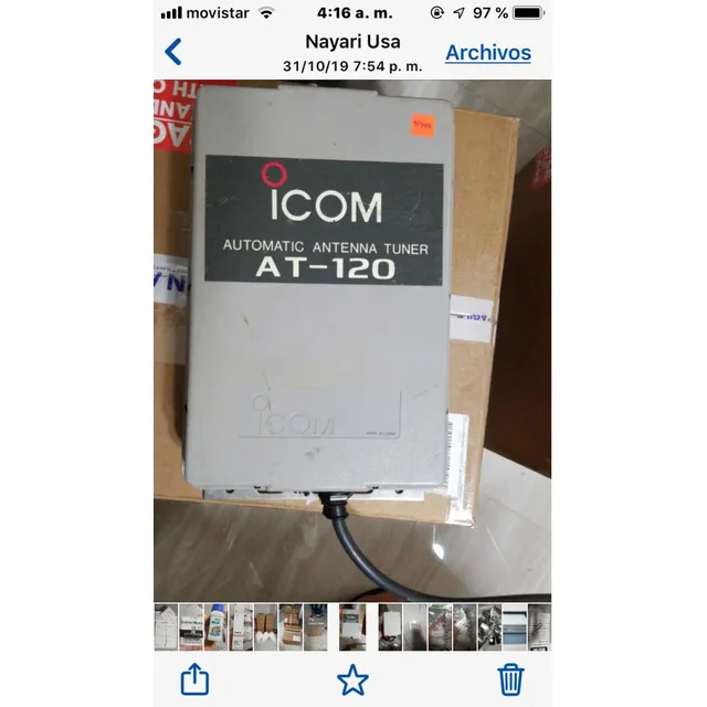 Antena Tuner Hf Icom At 140 ,130 ,120,ah4,ah3,ah2 Alinco