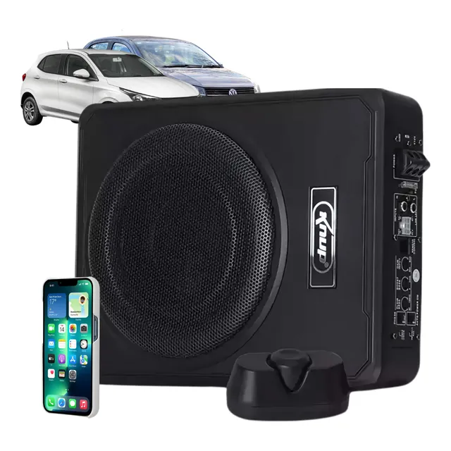 Caixa Slim Subwoofer Knup Kp-sc501 10 200w Rms Controle