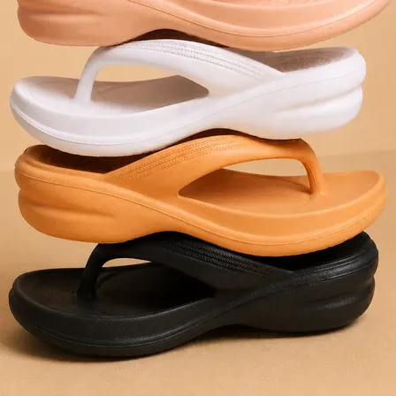 Chinelo Ortopédico Feminino Plataforma Leve Macio Casual