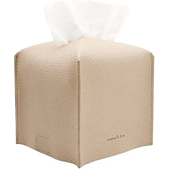 Soporte Para Cubierta De Caja De Pañuelos, Cuadrado Con Cint