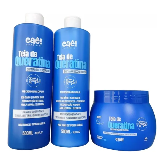 Kit Teia De Queratina Eaê Cosméticos