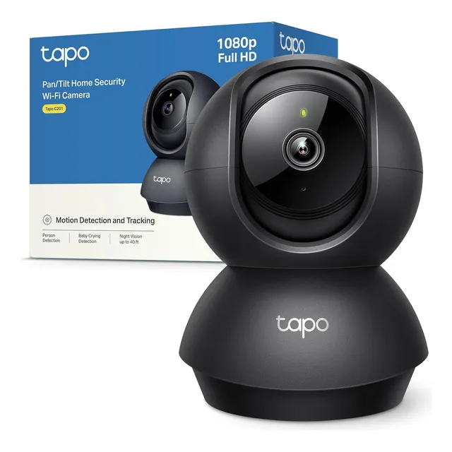 Cámara Wi-fi Tp-link Tapo C201 Fhd 360° V. Nocturna Sd 256gb