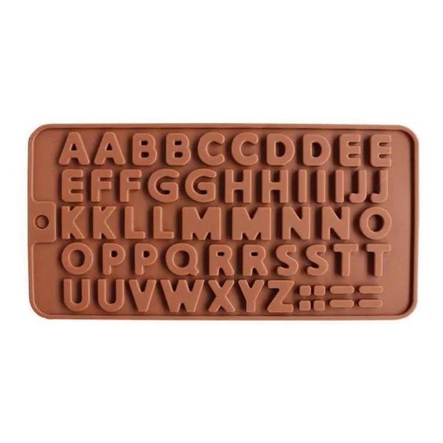 Molde Letras Abecedario Chocolate Fondant Alimento - Resina