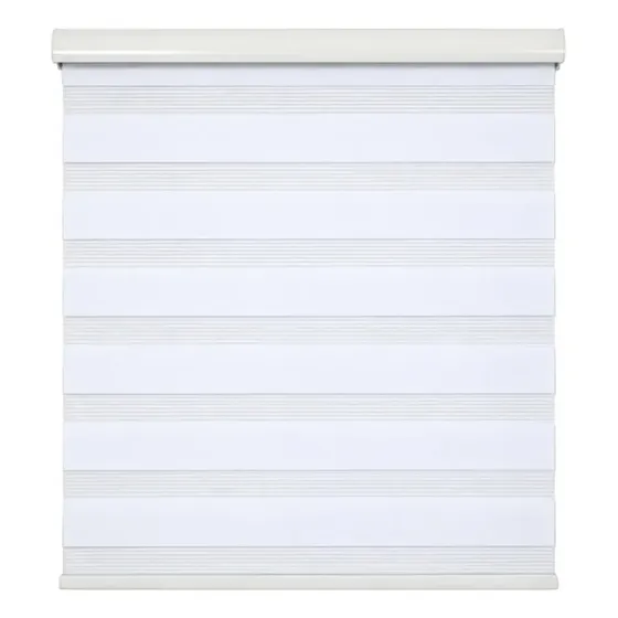 Cortina Roller Duo Zebra Día Y Noche 250 X 200 Cm Blanco Guiza