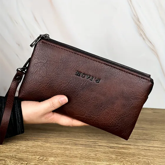 Bolso De Mano Simple De Moda For Hombres, Con Gran